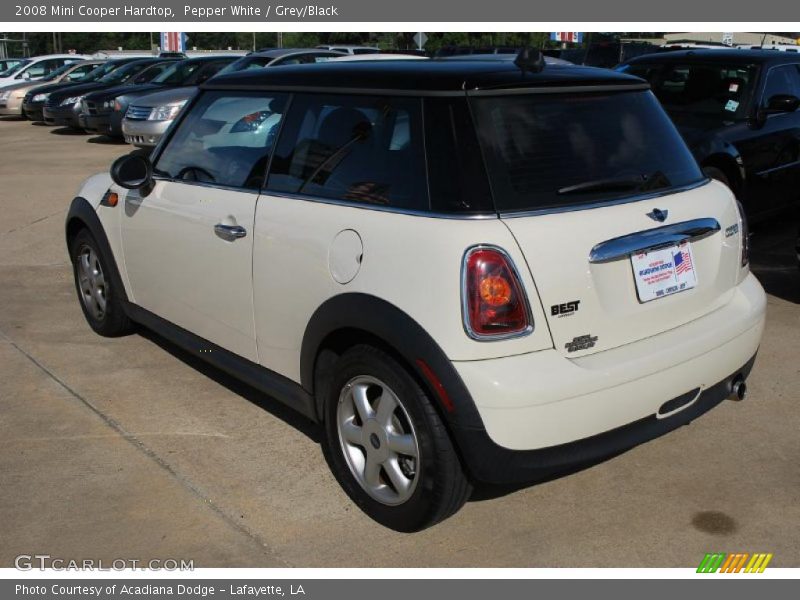 Pepper White / Grey/Black 2008 Mini Cooper Hardtop