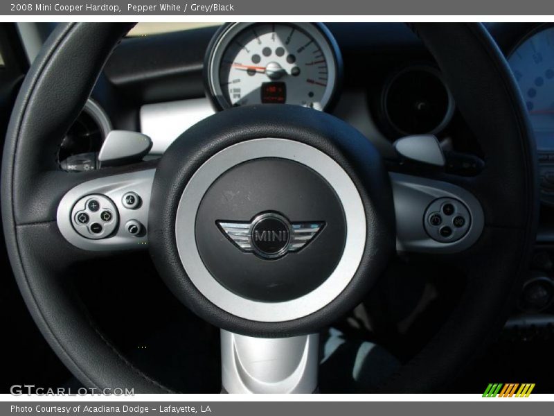 Pepper White / Grey/Black 2008 Mini Cooper Hardtop