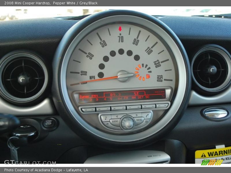 Pepper White / Grey/Black 2008 Mini Cooper Hardtop