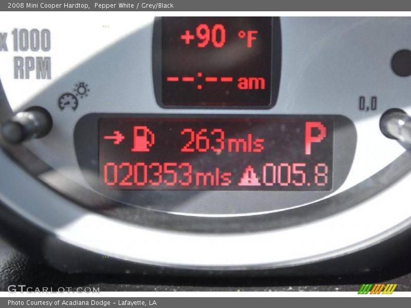 Pepper White / Grey/Black 2008 Mini Cooper Hardtop