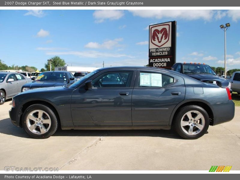 Steel Blue Metallic / Dark Slate Gray/Light Graystone 2007 Dodge Charger SXT
