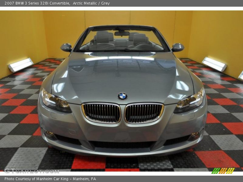 Arctic Metallic / Grey 2007 BMW 3 Series 328i Convertible