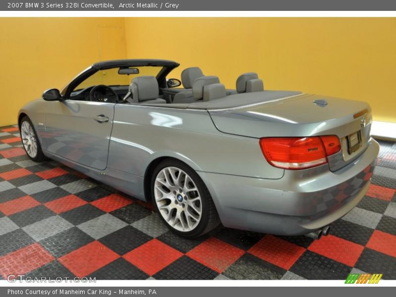 Arctic Metallic / Grey 2007 BMW 3 Series 328i Convertible