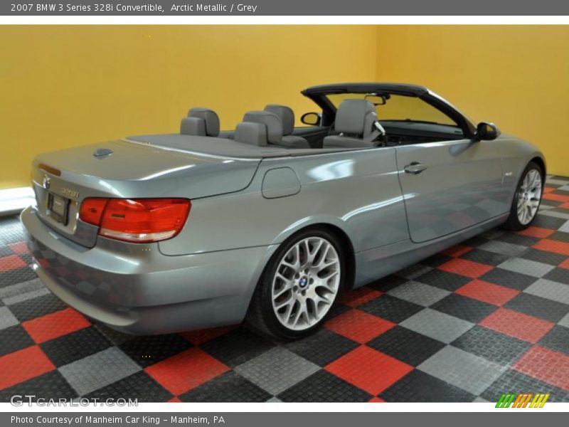 Arctic Metallic / Grey 2007 BMW 3 Series 328i Convertible