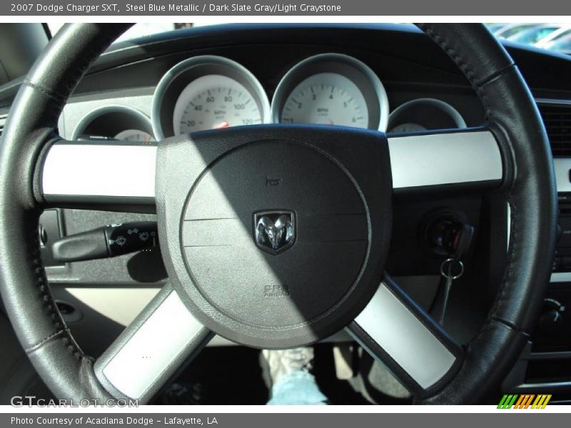 Steel Blue Metallic / Dark Slate Gray/Light Graystone 2007 Dodge Charger SXT