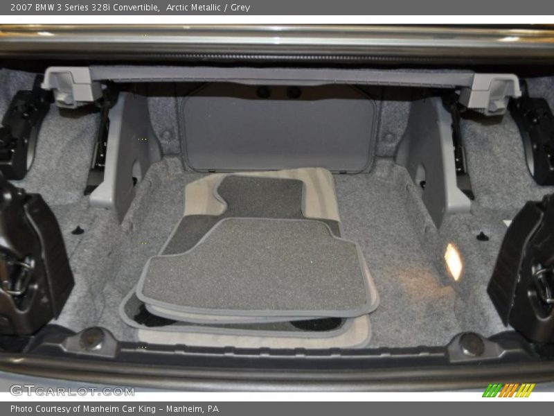 Arctic Metallic / Grey 2007 BMW 3 Series 328i Convertible
