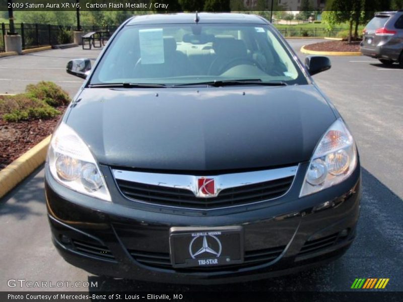 Carbon Flash Metallic / Gray 2009 Saturn Aura XR V6