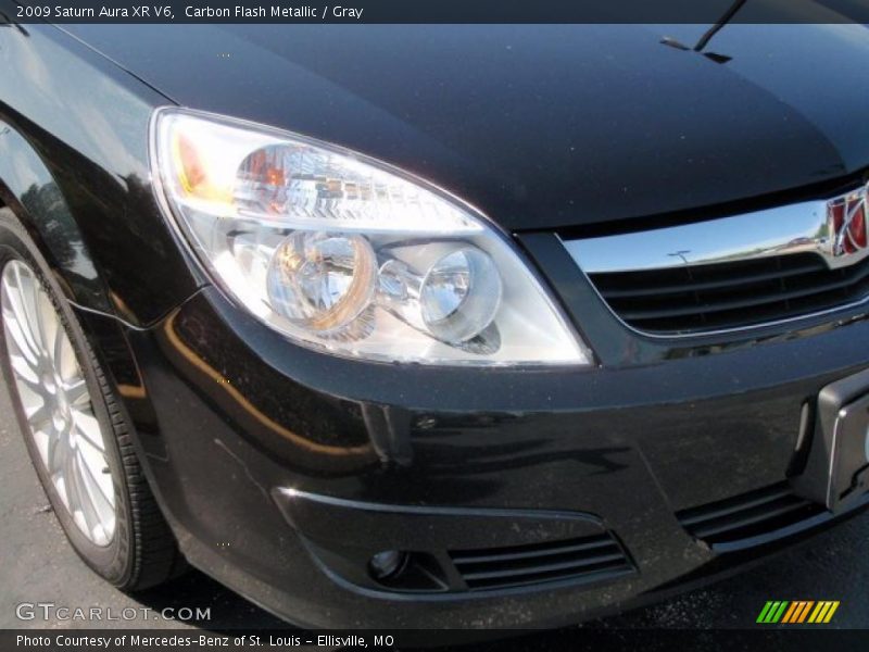 Carbon Flash Metallic / Gray 2009 Saturn Aura XR V6