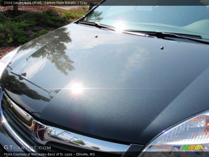 Carbon Flash Metallic / Gray 2009 Saturn Aura XR V6