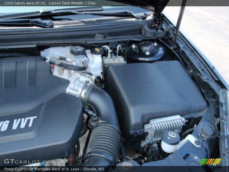 Carbon Flash Metallic / Gray 2009 Saturn Aura XR V6