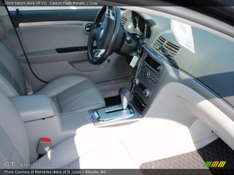 Carbon Flash Metallic / Gray 2009 Saturn Aura XR V6