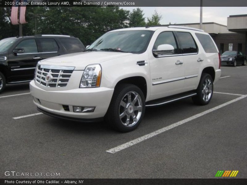 White Diamond / Cashmere/Cocoa 2010 Cadillac Escalade Luxury AWD