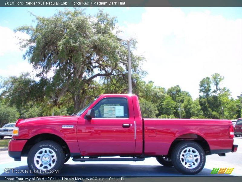 Torch Red / Medium Dark Flint 2010 Ford Ranger XLT Regular Cab