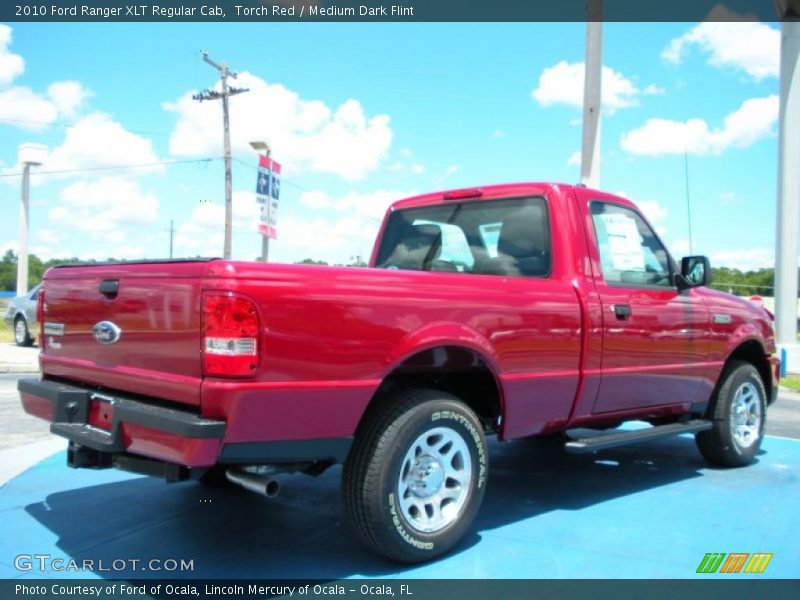 Torch Red / Medium Dark Flint 2010 Ford Ranger XLT Regular Cab