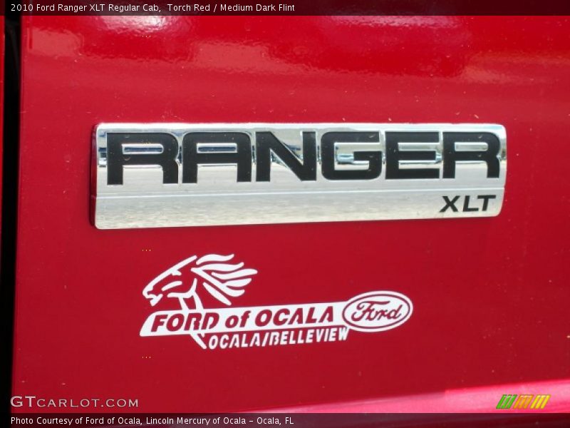 Torch Red / Medium Dark Flint 2010 Ford Ranger XLT Regular Cab