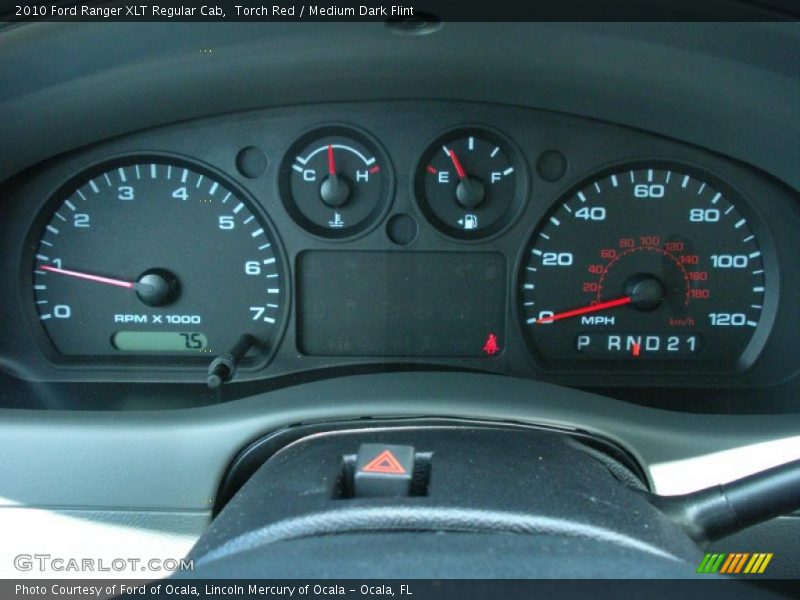 Torch Red / Medium Dark Flint 2010 Ford Ranger XLT Regular Cab