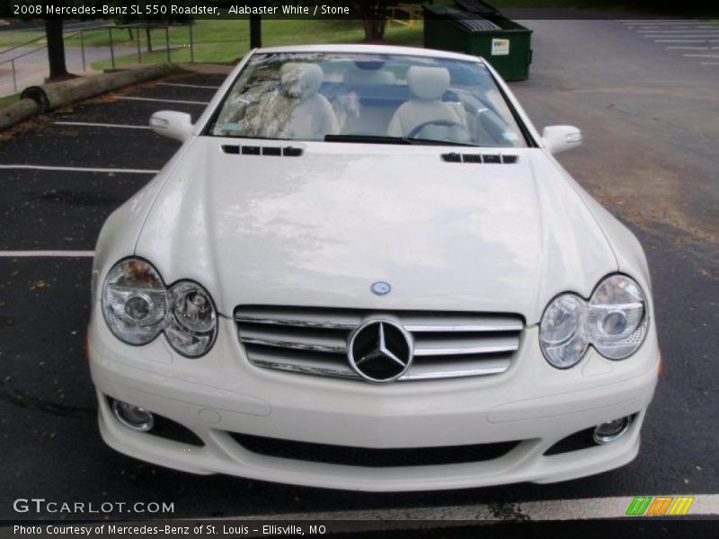 Alabaster White / Stone 2008 Mercedes-Benz SL 550 Roadster