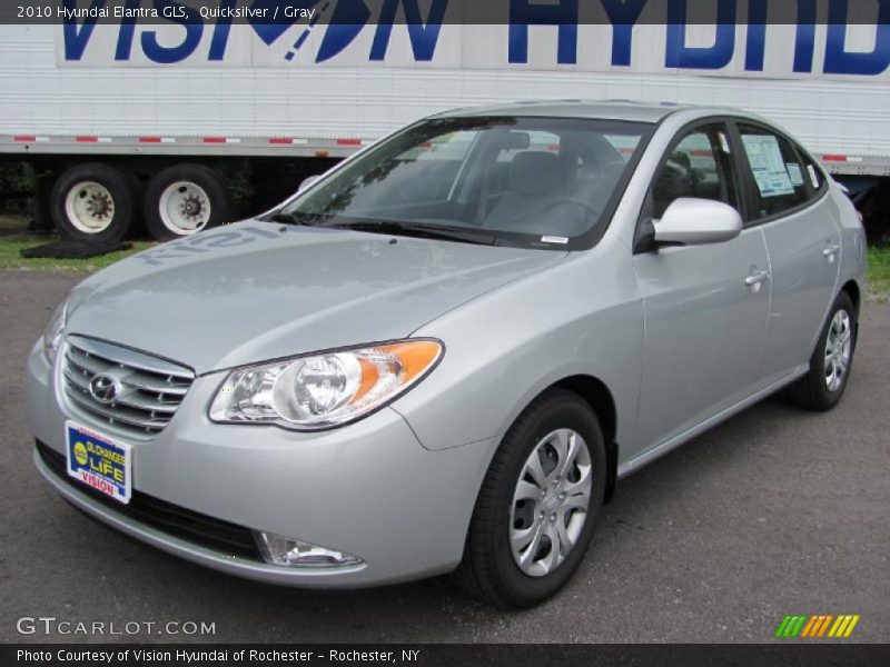 Quicksilver / Gray 2010 Hyundai Elantra GLS