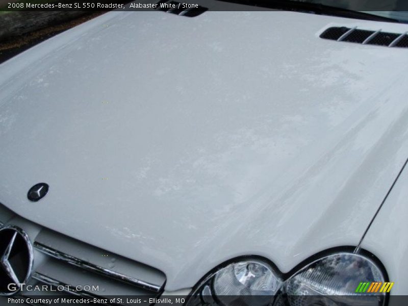 Alabaster White / Stone 2008 Mercedes-Benz SL 550 Roadster