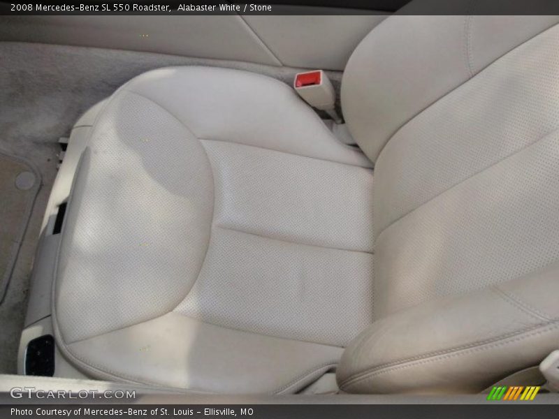 Alabaster White / Stone 2008 Mercedes-Benz SL 550 Roadster