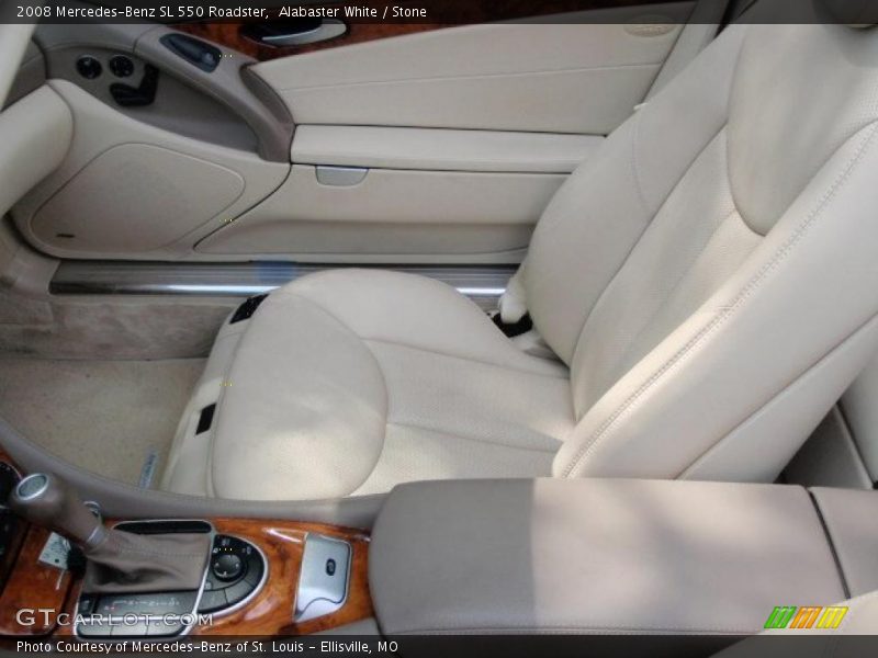Alabaster White / Stone 2008 Mercedes-Benz SL 550 Roadster