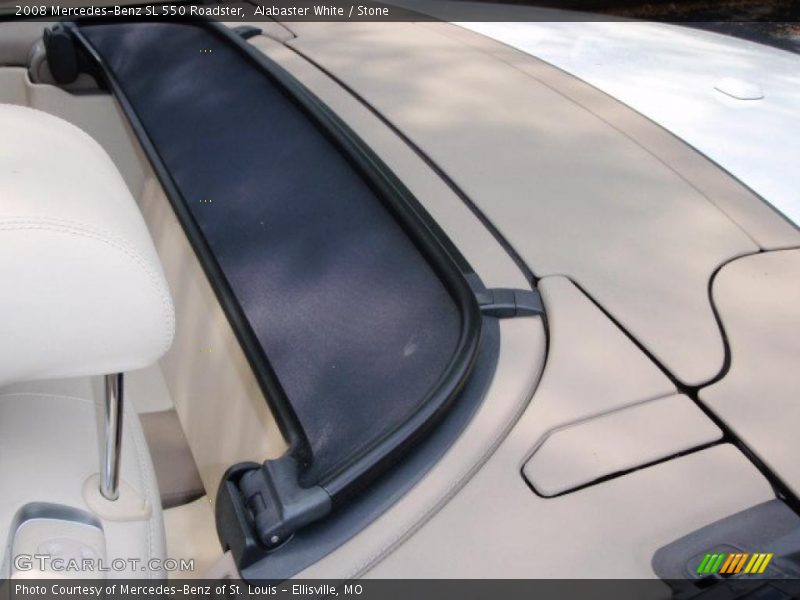 Alabaster White / Stone 2008 Mercedes-Benz SL 550 Roadster