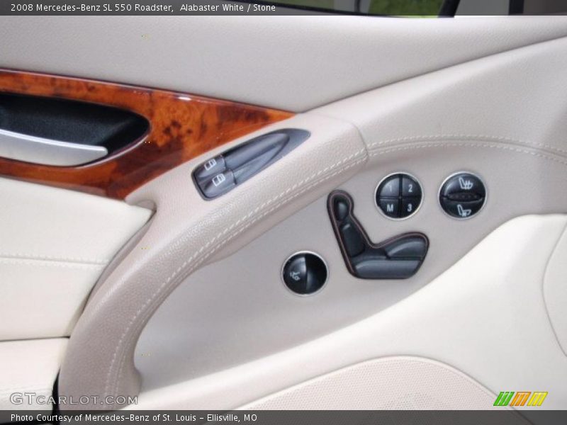 Alabaster White / Stone 2008 Mercedes-Benz SL 550 Roadster