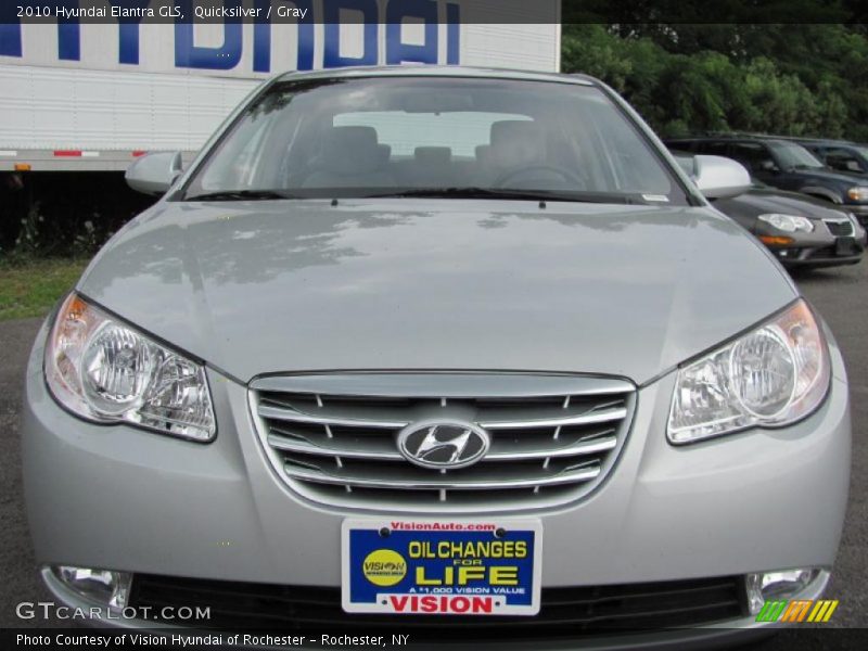 Quicksilver / Gray 2010 Hyundai Elantra GLS