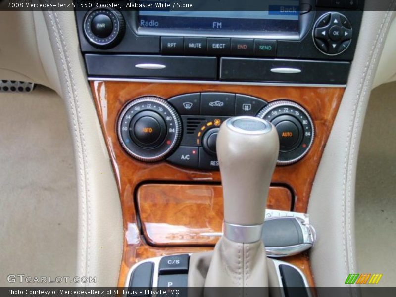 Alabaster White / Stone 2008 Mercedes-Benz SL 550 Roadster