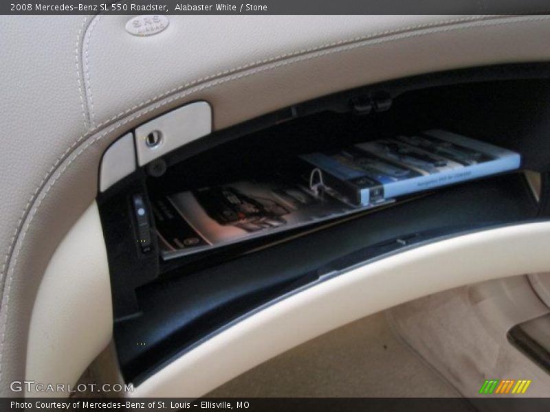 Alabaster White / Stone 2008 Mercedes-Benz SL 550 Roadster