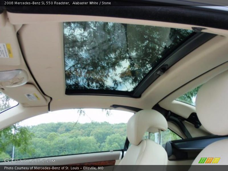 Alabaster White / Stone 2008 Mercedes-Benz SL 550 Roadster