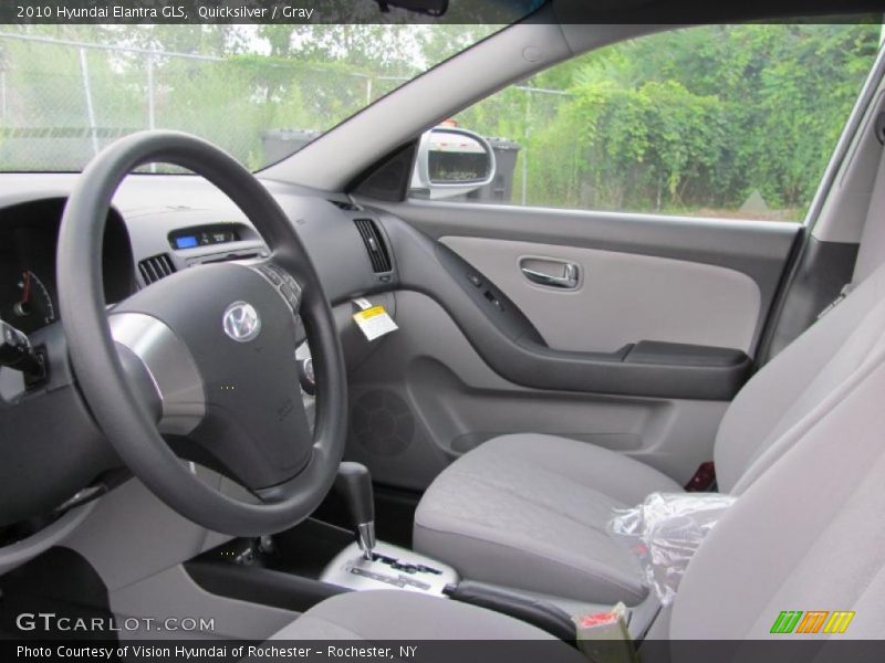 Quicksilver / Gray 2010 Hyundai Elantra GLS