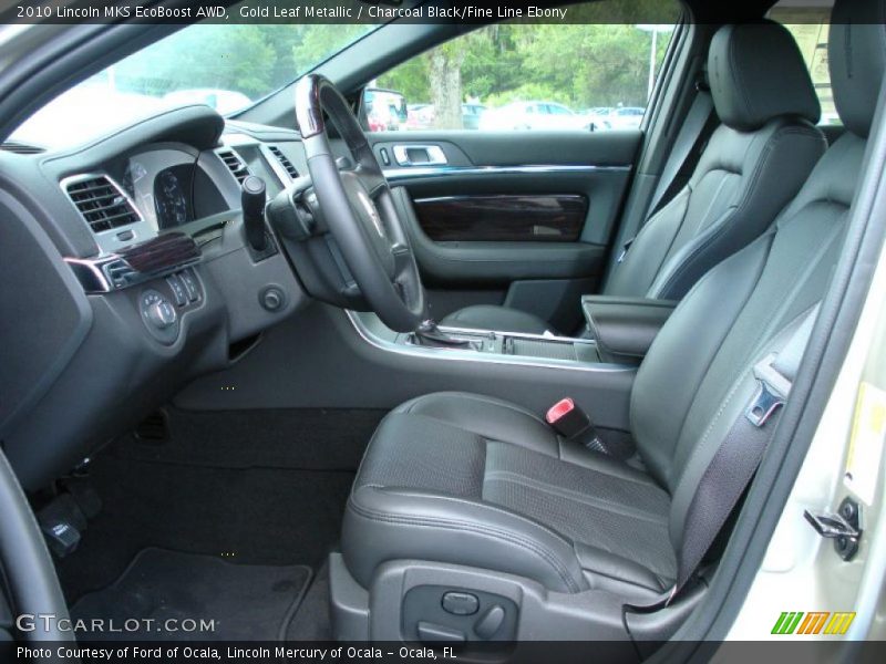 Gold Leaf Metallic / Charcoal Black/Fine Line Ebony 2010 Lincoln MKS EcoBoost AWD