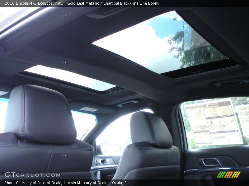 Gold Leaf Metallic / Charcoal Black/Fine Line Ebony 2010 Lincoln MKS EcoBoost AWD