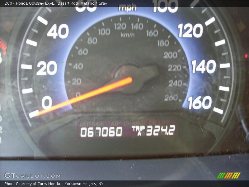 Desert Rock Metallic / Gray 2007 Honda Odyssey EX-L