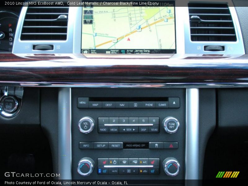Gold Leaf Metallic / Charcoal Black/Fine Line Ebony 2010 Lincoln MKS EcoBoost AWD