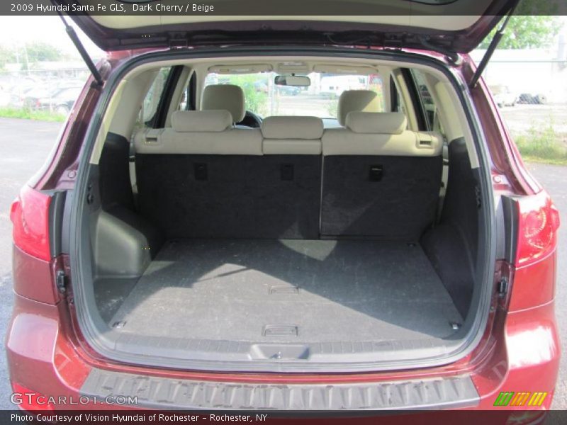 Dark Cherry / Beige 2009 Hyundai Santa Fe GLS