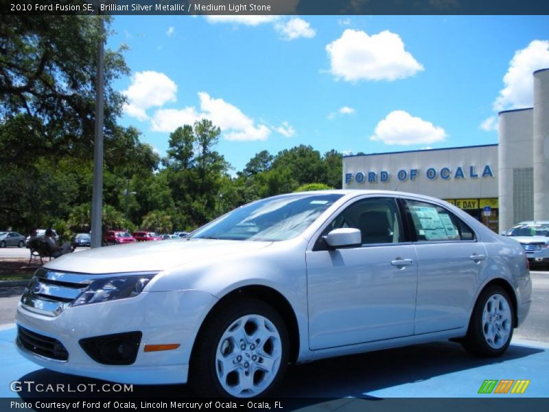 Brilliant Silver Metallic / Medium Light Stone 2010 Ford Fusion SE