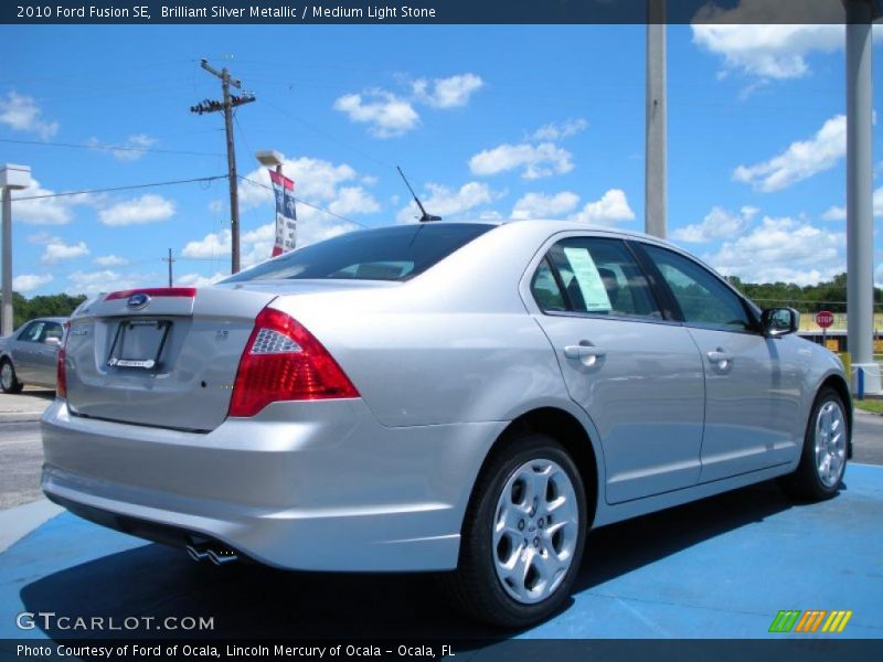 Brilliant Silver Metallic / Medium Light Stone 2010 Ford Fusion SE