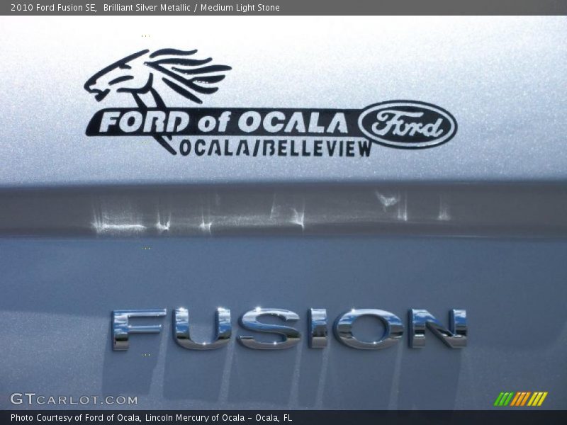 Brilliant Silver Metallic / Medium Light Stone 2010 Ford Fusion SE