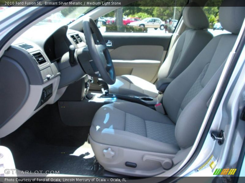 Brilliant Silver Metallic / Medium Light Stone 2010 Ford Fusion SE