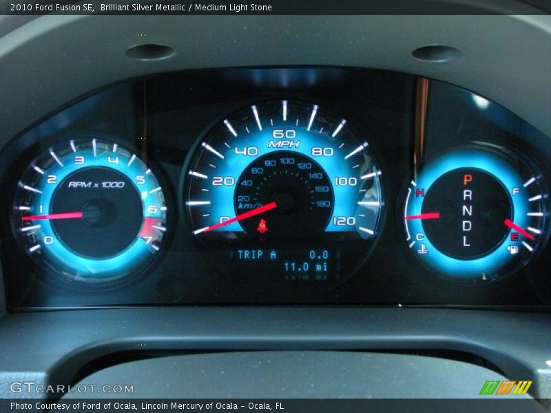 Brilliant Silver Metallic / Medium Light Stone 2010 Ford Fusion SE