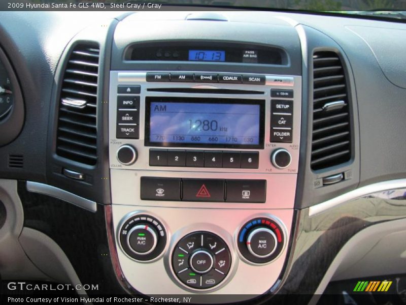 Steel Gray / Gray 2009 Hyundai Santa Fe GLS 4WD