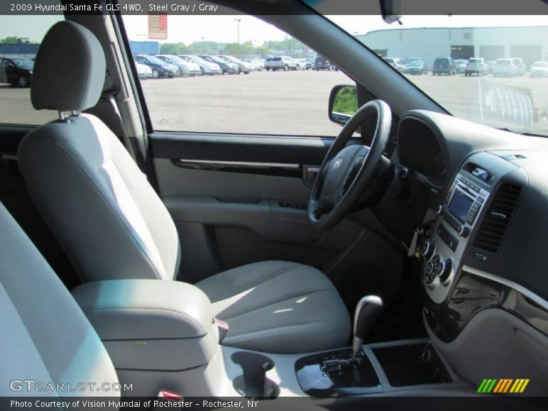 Steel Gray / Gray 2009 Hyundai Santa Fe GLS 4WD