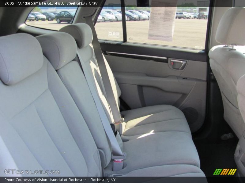 Steel Gray / Gray 2009 Hyundai Santa Fe GLS 4WD