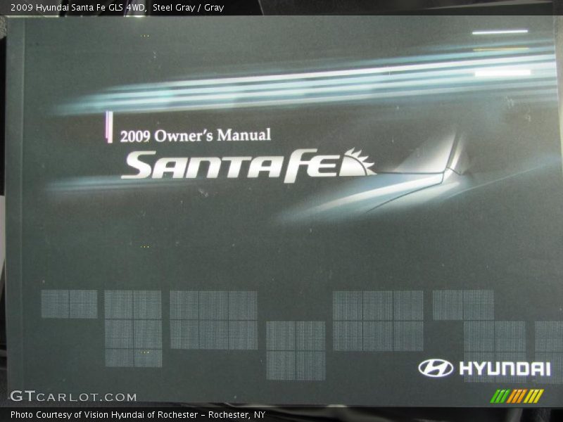 Steel Gray / Gray 2009 Hyundai Santa Fe GLS 4WD
