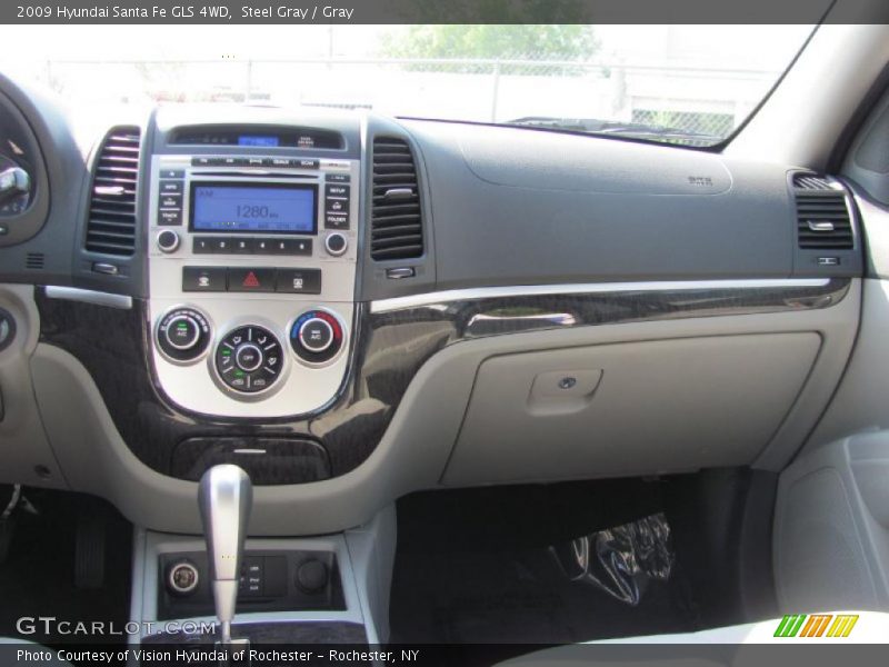 Steel Gray / Gray 2009 Hyundai Santa Fe GLS 4WD
