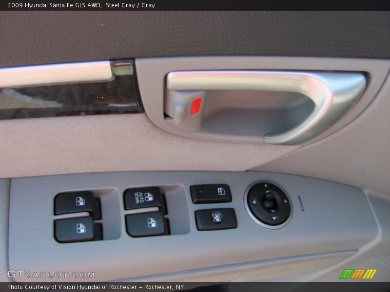 Steel Gray / Gray 2009 Hyundai Santa Fe GLS 4WD