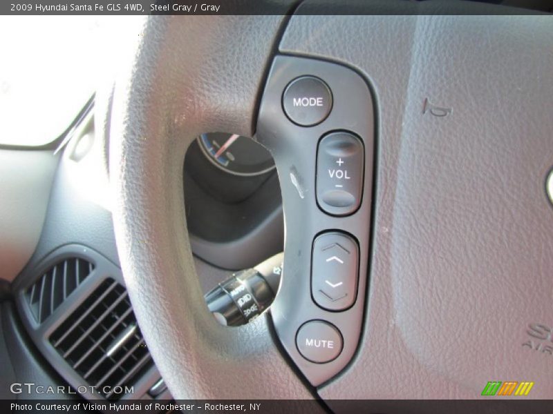 Steel Gray / Gray 2009 Hyundai Santa Fe GLS 4WD