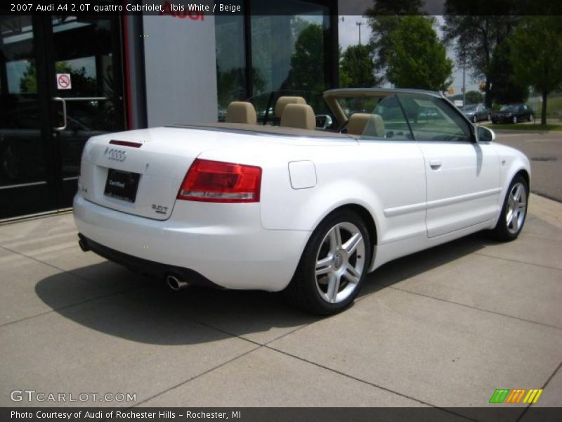 Ibis White / Beige 2007 Audi A4 2.0T quattro Cabriolet